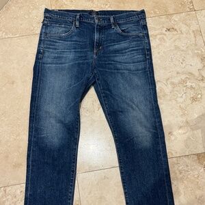 Citizens of Humanity Blue Elsa Mid-Rise Slim Fit Crop Jeans Womens Size 31 - EUC